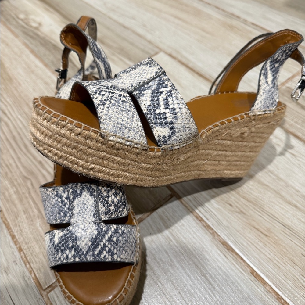 Women's Snakeskin Wedge Sandals Franco Sarto